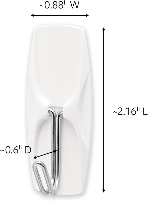 Command Medium Wire Toggle Hooks, 35 Hooks and 40 Strips, Damage-Free Hanging Wall Hook with Adhesive Strips, No Tools Great for Hanging, Organization and Storage, Holds up to 2 lb