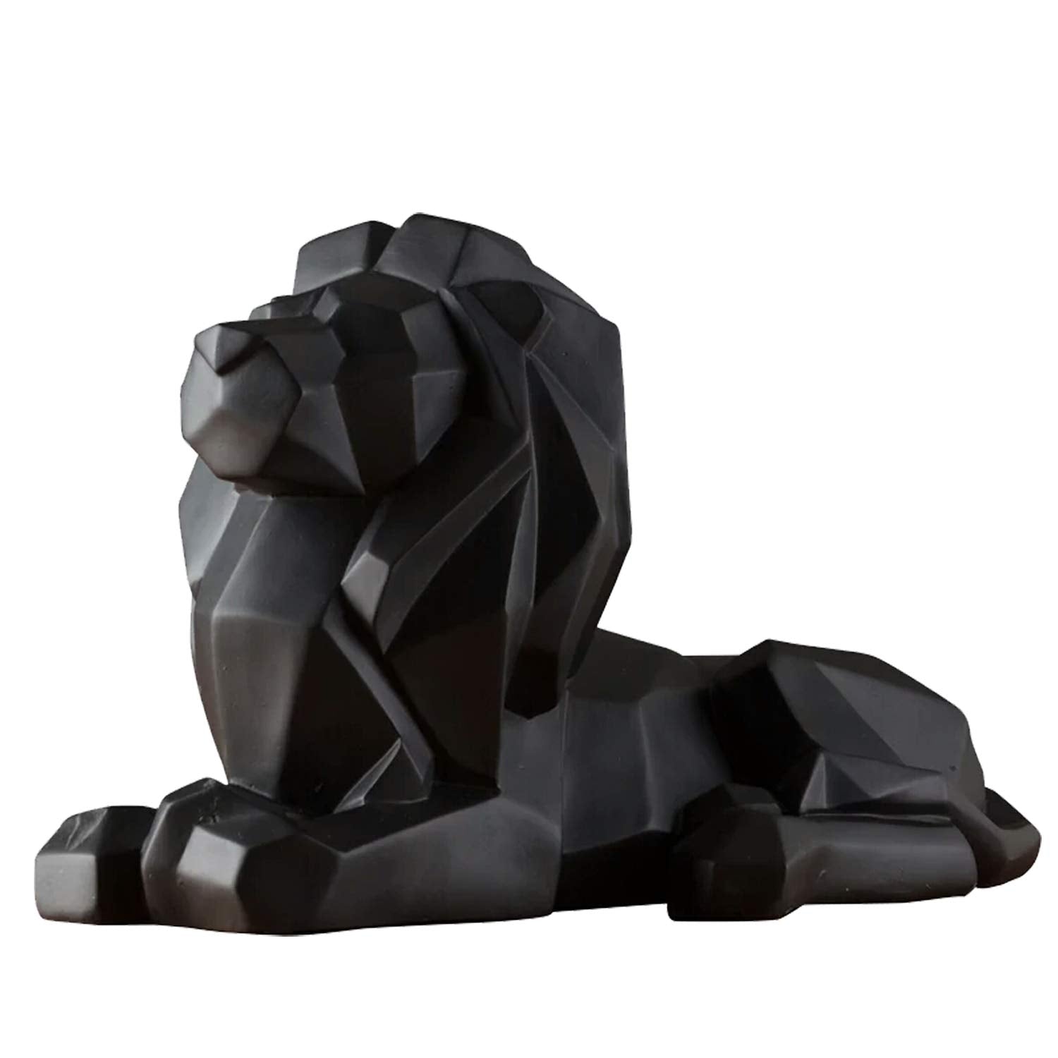 FJWYSANGU Abstract Leopard Statues Panther Sculpture Hand Craved Animal Resin Modern Home Decoration Big Black