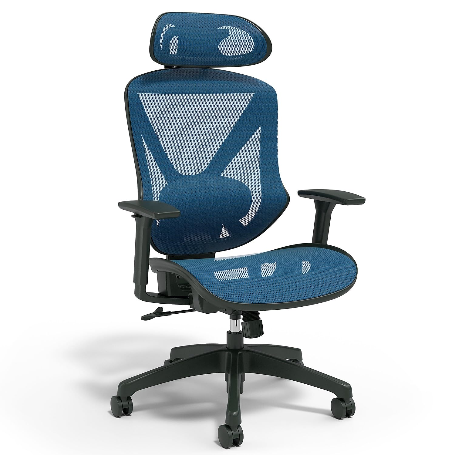 Staples Dexley Ergonomic Task Chair, Mesh, Ergonomic, Lumbar Support, Adjustable Height, Black