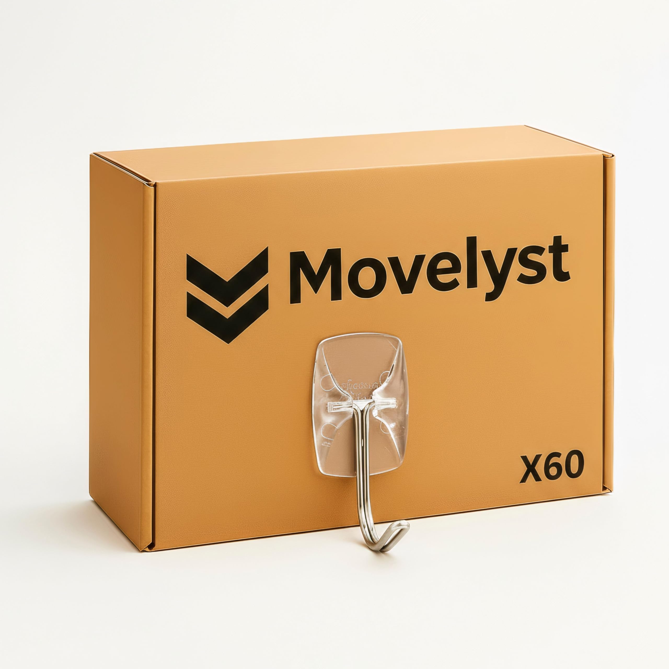 100 Small Hooks+120 Removable Strips, Clear Wire Hanger Hooks, Damage-Free Utility Hooks, Heavy Duty with Adhesive Strips, No Tools Wall Hook for Hanging, Value Pack