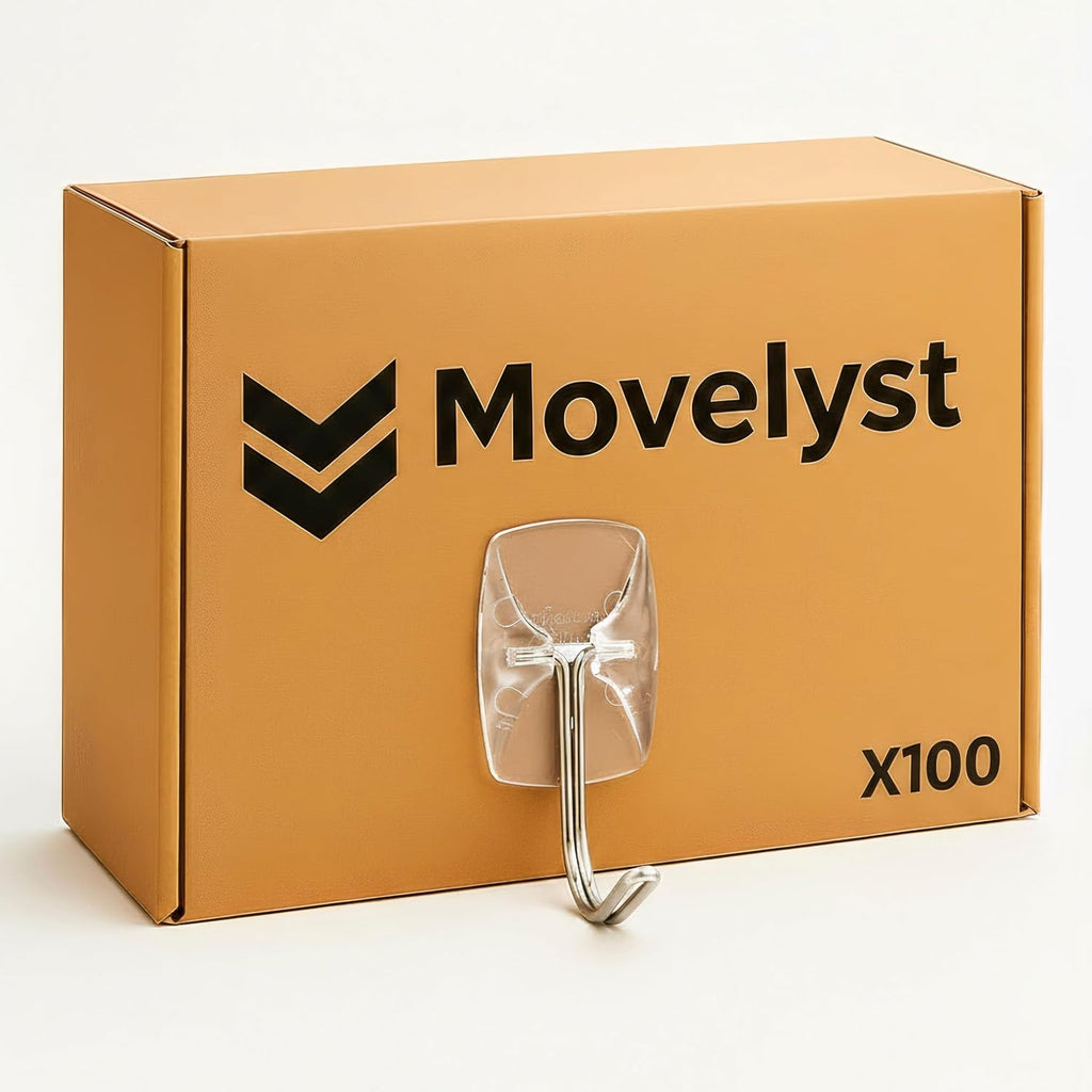 100 Small Hooks+120 Removable Strips, Clear Wire Hanger Hooks, Damage-Free Utility Hooks, Heavy Duty with Adhesive Strips, No Tools Wall Hook for Hanging, Value Pack