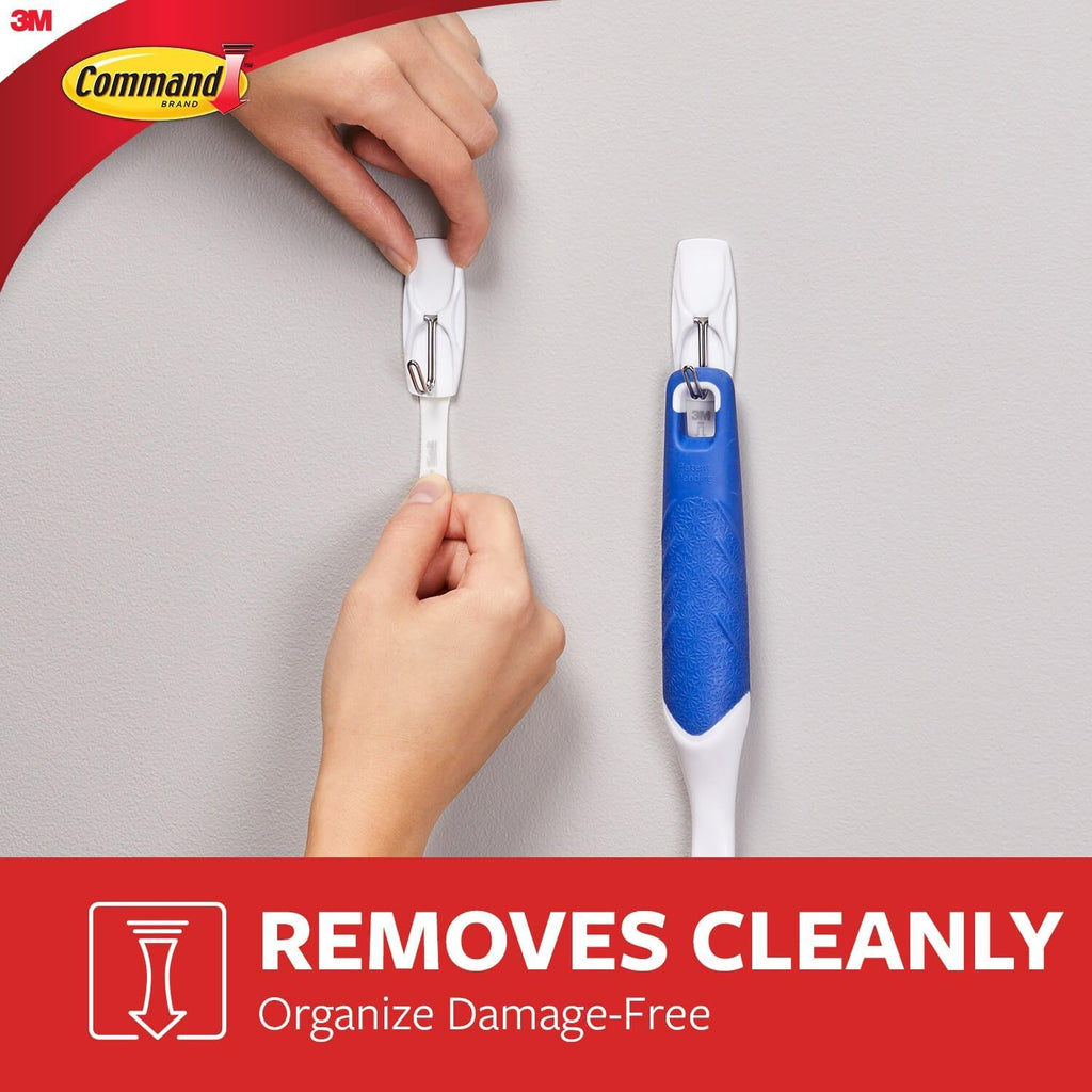 Command Medium Wire Toggle Hooks, 35 Hooks and 40 Strips, Damage-Free Hanging Wall Hook with Adhesive Strips, No Tools Great for Hanging, Organization and Storage, Holds up to 2 lb