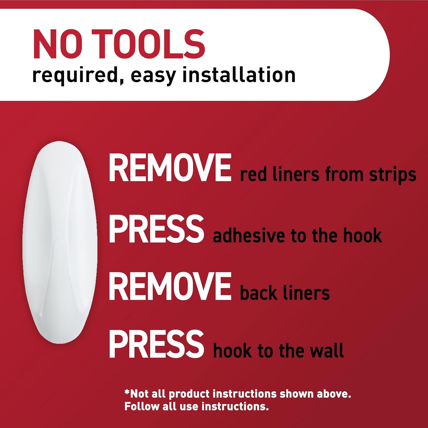 Command Medium Designer Hooks Value Pack, Damage-Free Hanging with Adhesive Strips, No Tools Wall Hook for Decorations in Living Spaces, 50 Sets of 1 Hook and 1 Strip