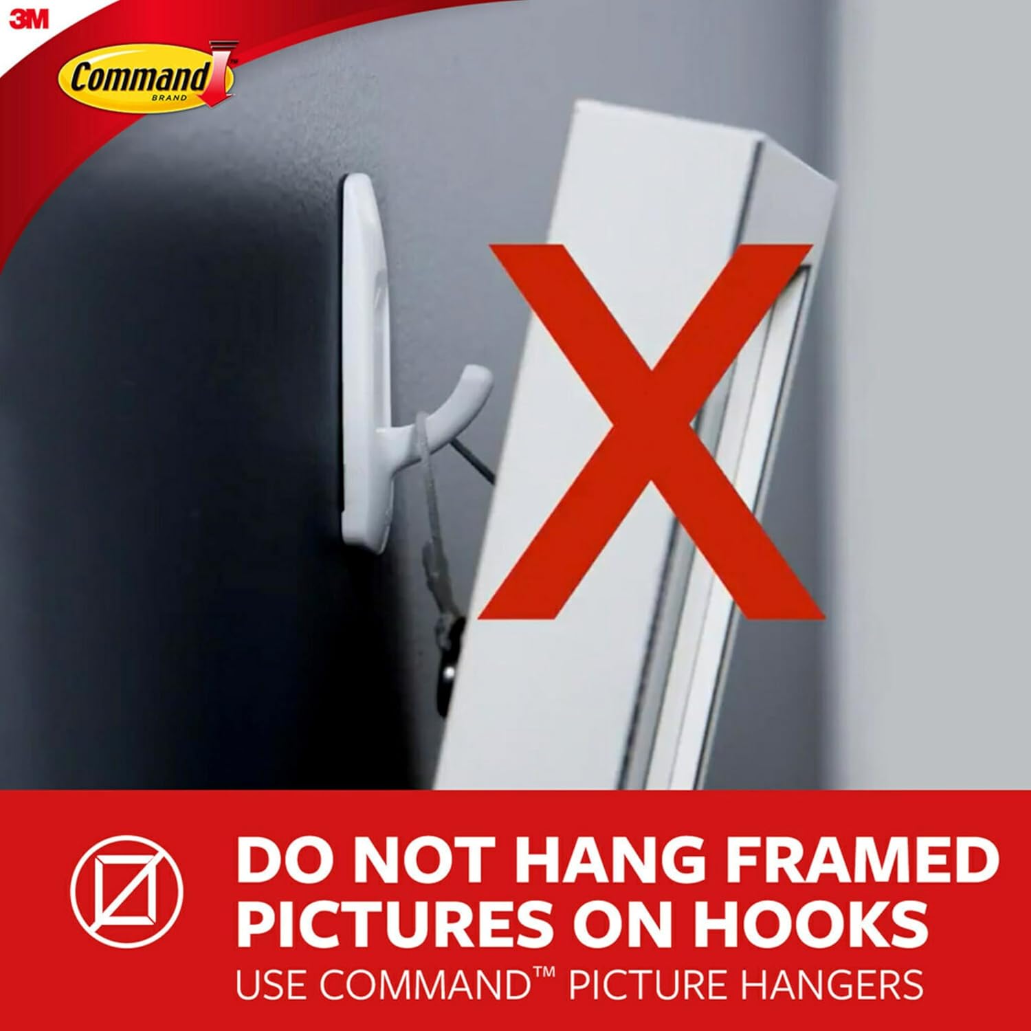 Command Large Utility Hooks, 14 Hooks and 16 Strips, Damage-Free Hanging Wall Hooks with Adhesive Strips, No Tools Adhesive Hooks for Hanging, Organization and Storage (Pack of 2)