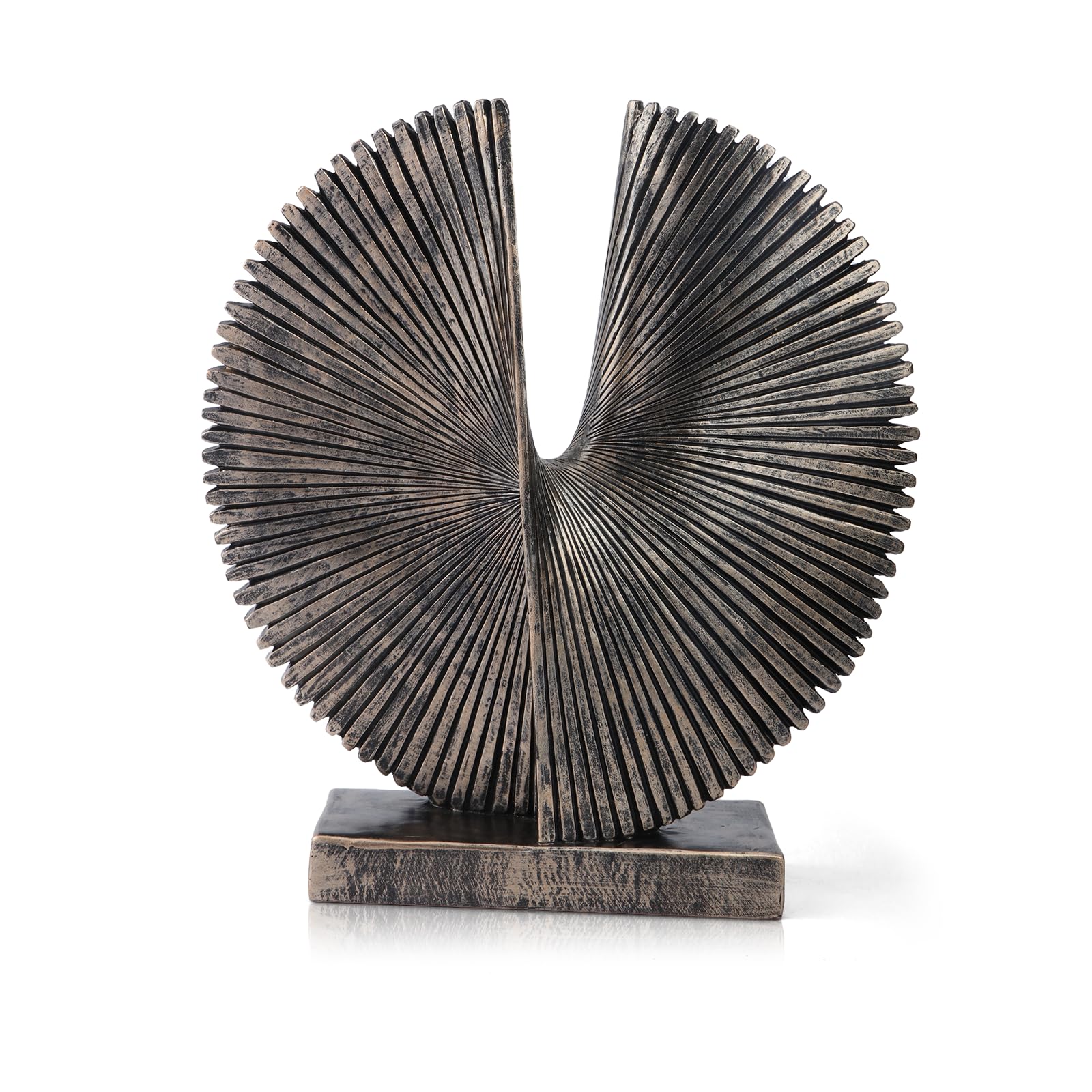 Modern Abstract Eagle Decorative Sculpture, Dining Living Room Desk Decor,Geometric Home Decor Statues,Shelf Top Decor Aesthetics, Coffee Tables or Office Shelves（Bronze Colored）