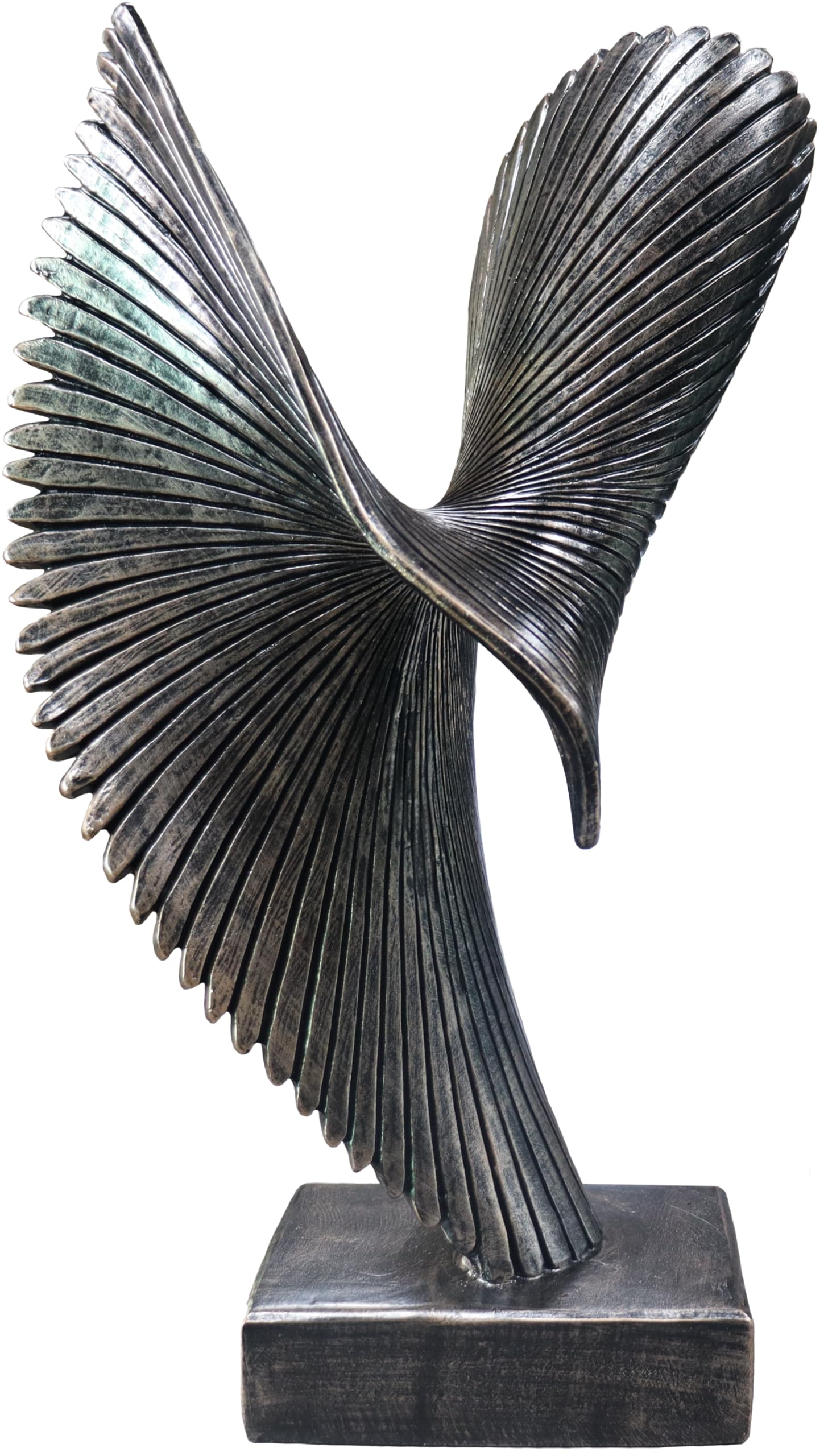Modern Abstract Eagle Decorative Sculpture, Dining Living Room Desk Decor,Geometric Home Decor Statues,Shelf Top Decor Aesthetics, Coffee Tables or Office Shelves（Bronze Colored）