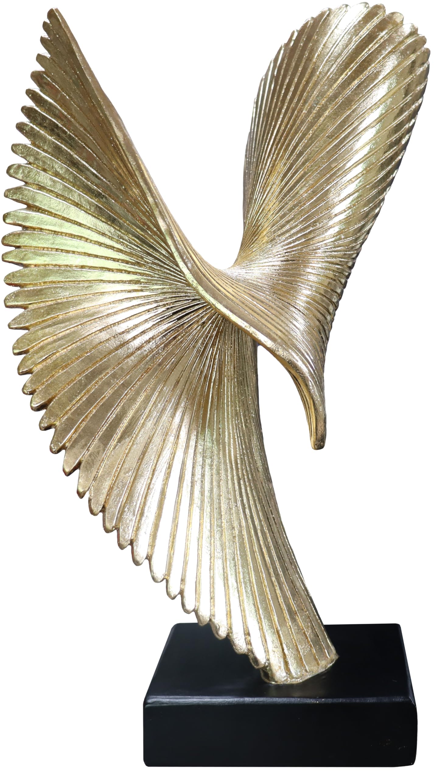 Modern Abstract Eagle Decorative Sculpture, Dining Living Room Desk Decor,Geometric Home Decor Statues,Shelf Top Decor Aesthetics, Coffee Tables or Office Shelves（Bronze Colored）